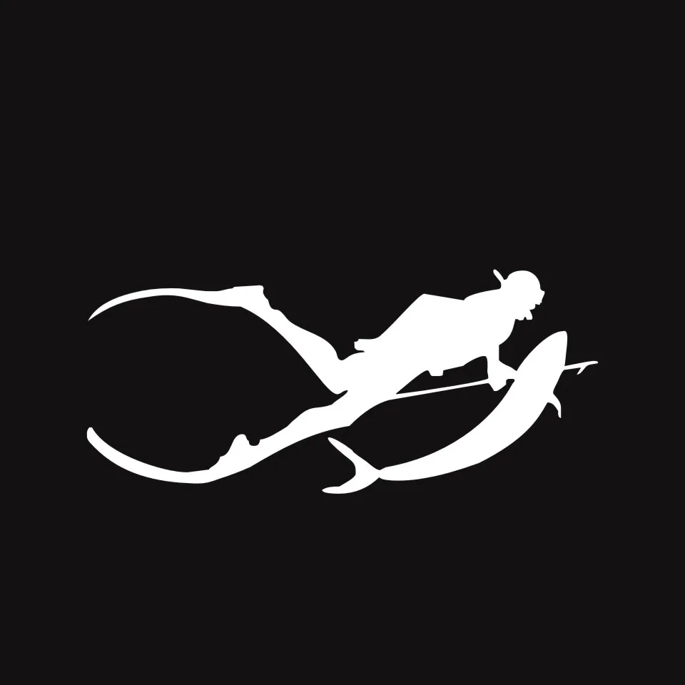 Cunymagos Free Diving SpearFishing Diving Snorkelling Vinyl Decal Sticker Car-styling Motorcycle Auto Wall Stickers 17.77 (4)