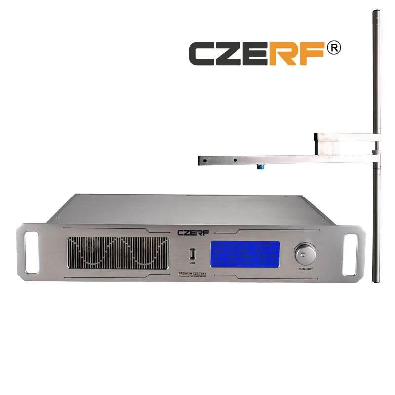 

CZERF Material 400w wireless fm transmitter Silver color 87.5-108MHz USB connector with outdoor antenna kits