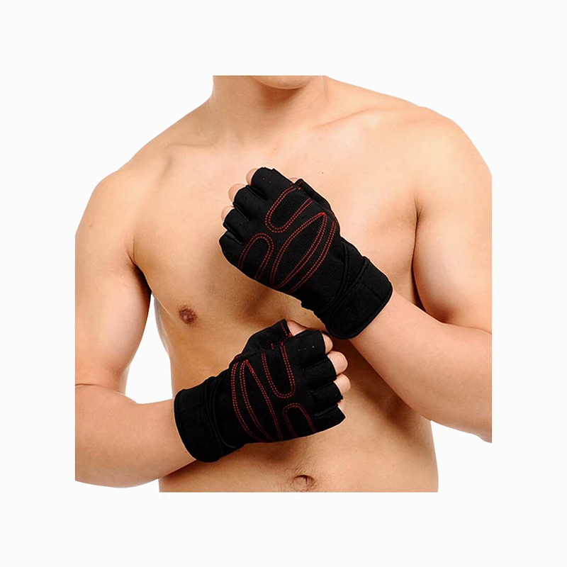 

Cycling Fitness GYM Workout Exercise Half Finger Gloves Men Tactical Powerlifting Training Biking Cycling Weightlifting Gloves