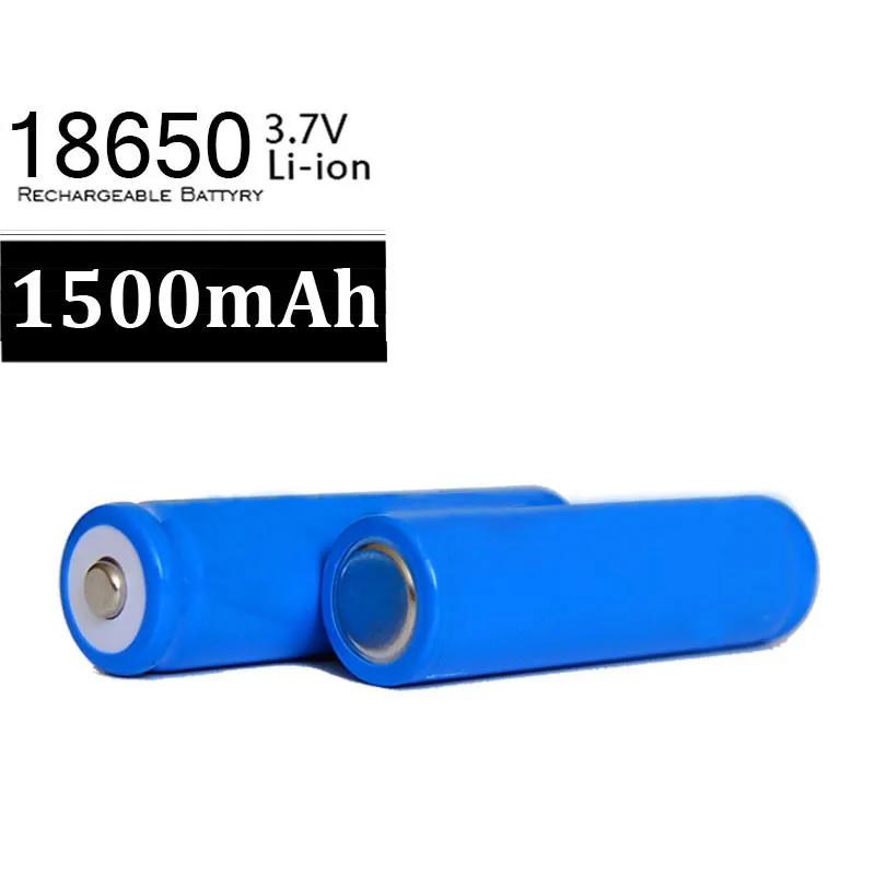 100 шт/партия 18650 1500mah3. 7 V аккумуляторная батарея для светодиодного фонарика