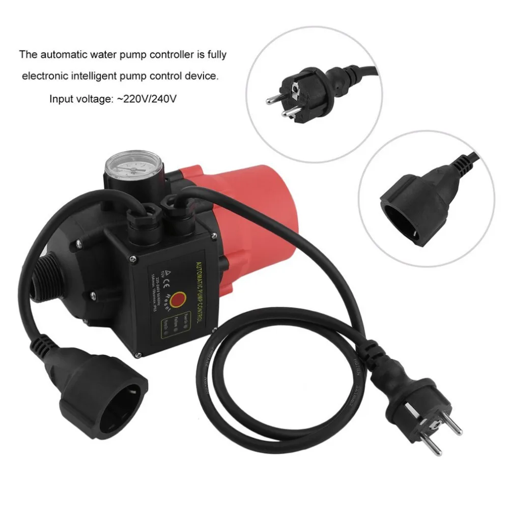 

JSK-2 Professional Pump Pressure Control Switch Electronic Water Pump Switch Automatic Water Pump Pressure Controller EU Plug