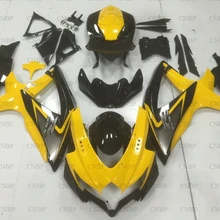 GSXR600 2008-2010 K8 мотоцикл обтекатель GSXR750 2008 мотоцикл обтекатель для Suzuki GSXR600 08 10 черного, желтого цвета набор для всего тела