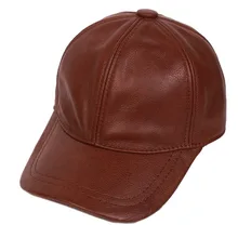 Кожаная мужская бейсболка, весенние и осенние шляпы для отдыха, Мужская Уличная модная кепка из овечьей кожи, мужские козырьки