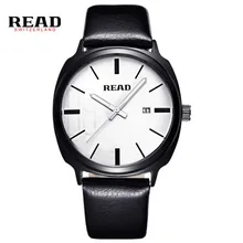 ЧИТАТЬ Мужчины Часы Relojes Кварцевые Повседневная Кожаный Ремешок Часы Мужской Наручные Часы R2063