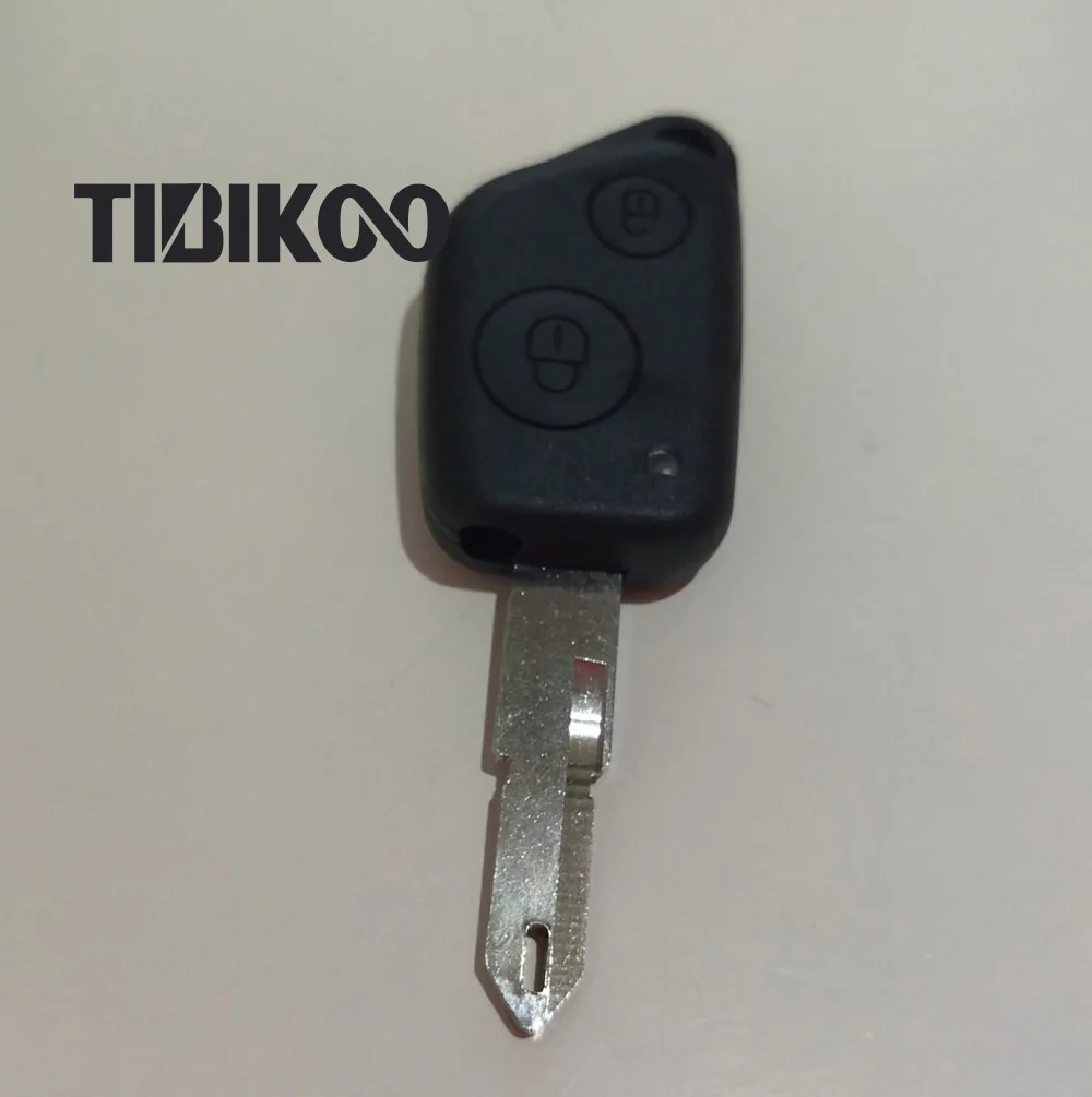 2 Buttons Key Shell For Peugeot 106 205 206 306 307 405 406 With 53# Key Blade (24)-1