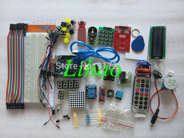 UNO R3 KIT Verbeterde versie van de Voor-arduino Starter Kit de RFID leren Suite Stappenmotor + ULN2003