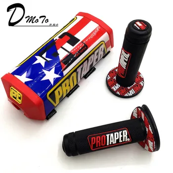 

Dirt Pit bike PROTECTOR MOTOCROSS BAR Handlebar Breast Pad & handle grips For KTM CRF YZF KLX BSE Kayo