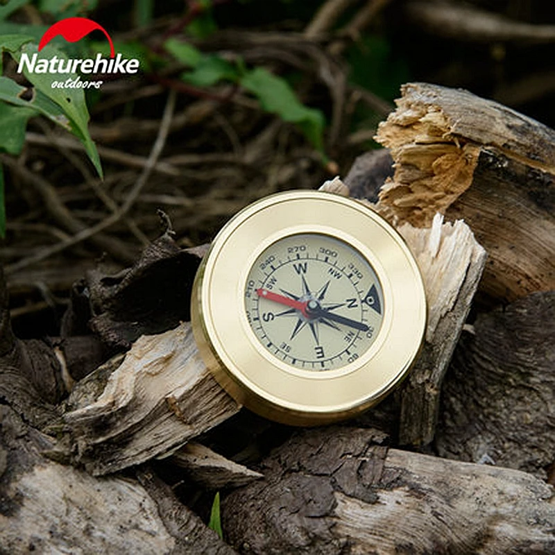 NatureHike мини военный кемпинг Marching Lensatic Лупа с компасом золото диких выживания навигация фосфоресцирующий высокое качество