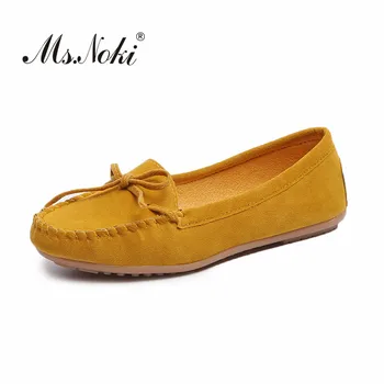 

Fashion butterfly knot solid women flats shoes 2019 new lager size 35-43 lady summer loafers shoes slip on round toe woman sheos