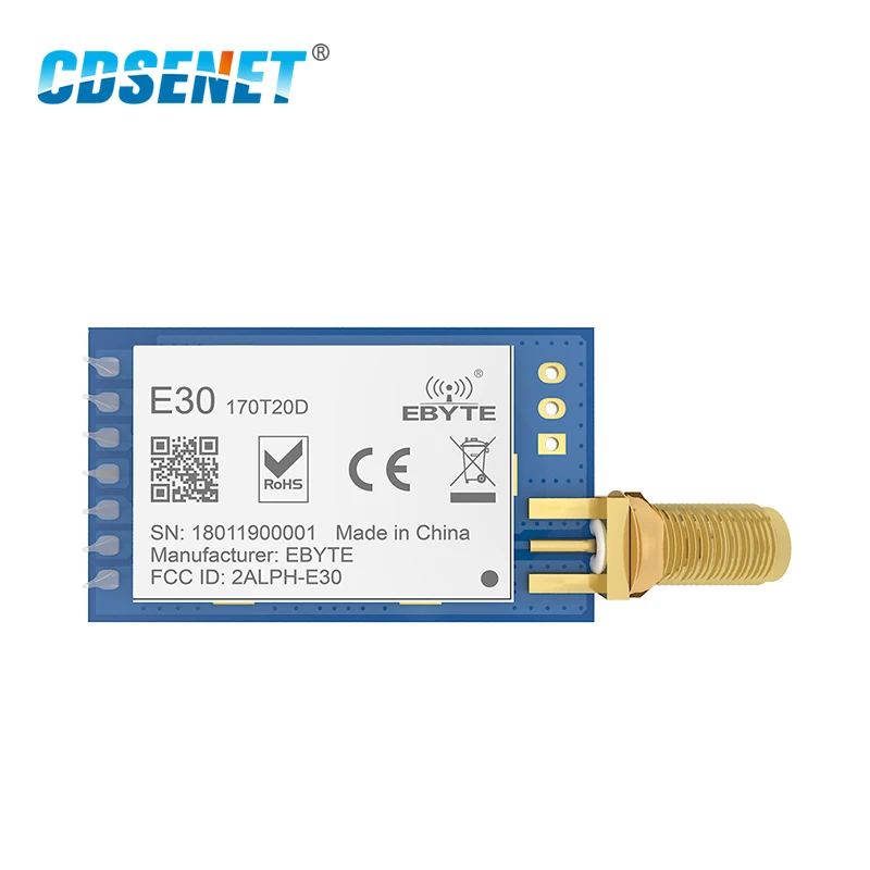 170MHz SI4463 Wireless rf Module Transmitter and Receiver CDSENET E50 TTL 100 170MHz UART Data Transceiver 2