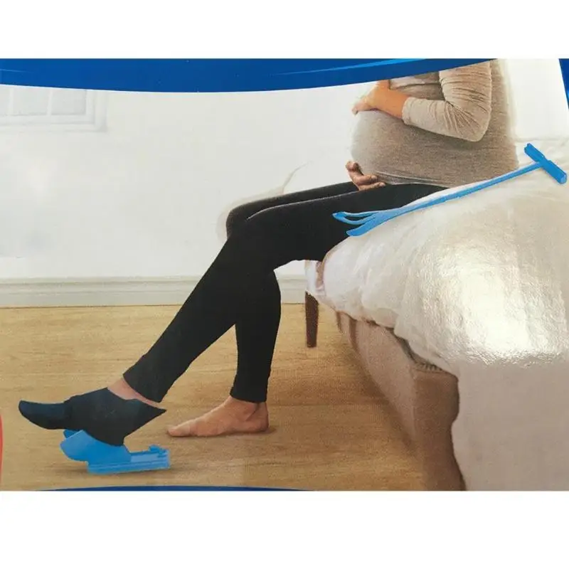 Легко на легко выключить носок помощь приспособление для носка помощник слайдер беременность и травм живой инструмент