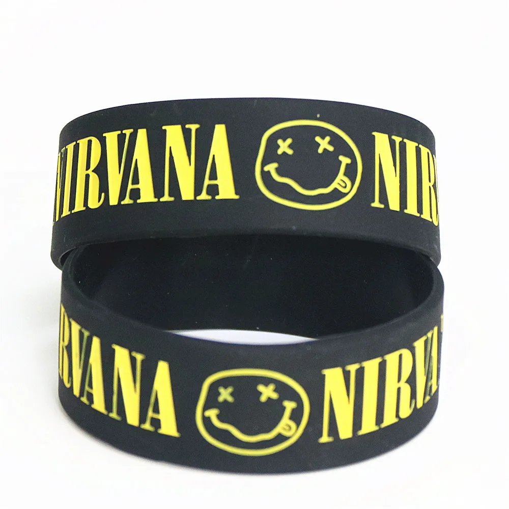 Силиконовый браслет NIRVANA LUKENI 1 шт. широкие силиконовые браслеты и для любителей