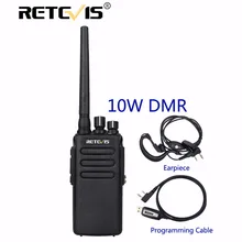 10 W Radio DMR Retevis RT81 Puissant Talkie Walkie IP67 Étanche UHF VOX Cryptage Longue Portée 2 Voies Hf Radio Chasse + USB câble