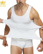 Cn Herb Mens Slimming Body Shaper Gynecomastia Vest Tank Top Shapewear For Men Free Shipping