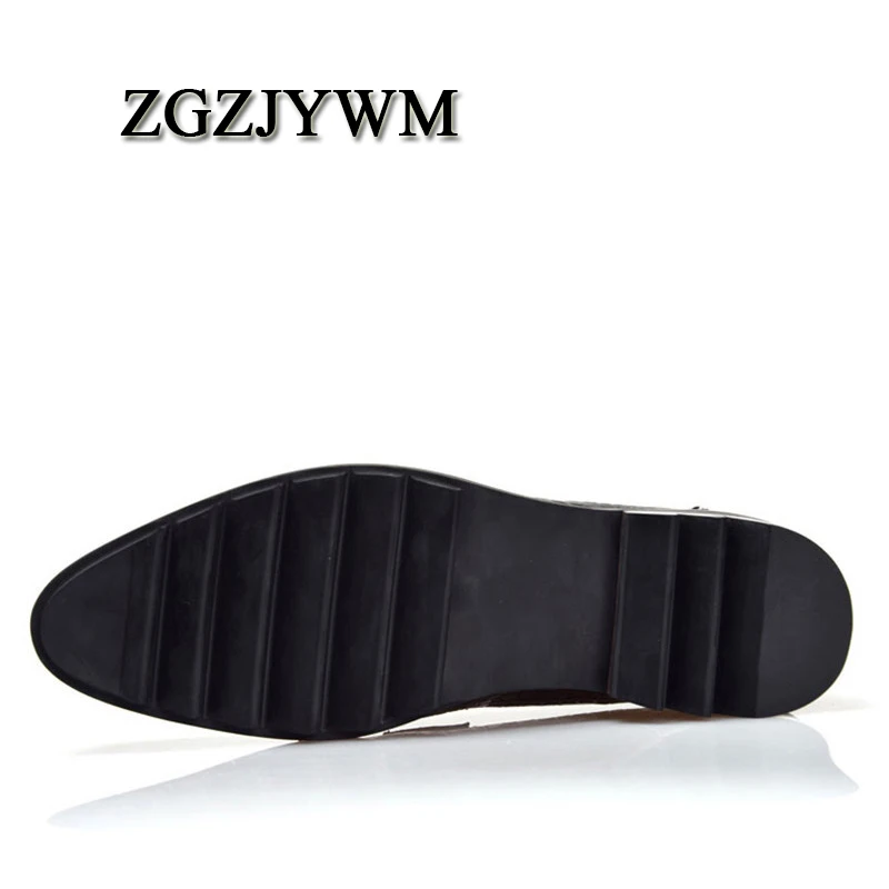 ZGZJYWM/Мужская обувь в британском стиле из натуральной крокодиловой кожи с острым носком на шнуровке из воловьей кожи свадебные мужские туфли оксфорды на плоской подошве