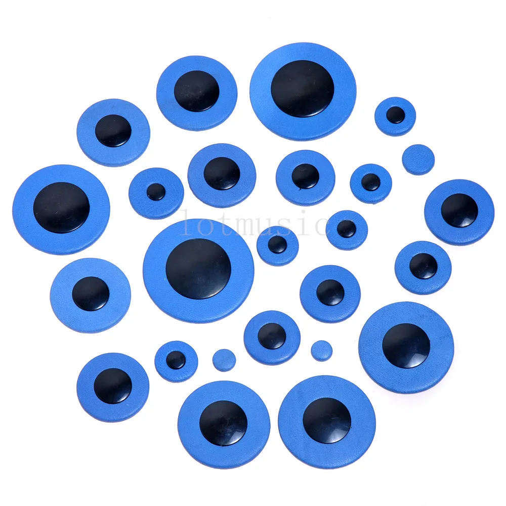 1Set Sax Leather Pads For Alto Saxophone Blue Saxophone Leather Padsin