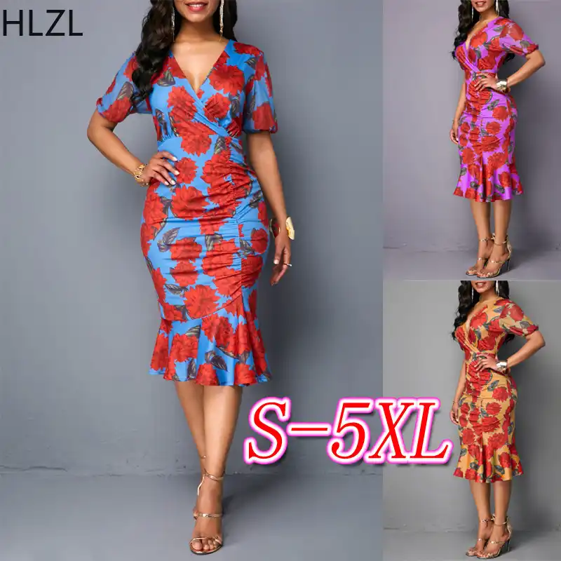 african print dresses for plus size ladies