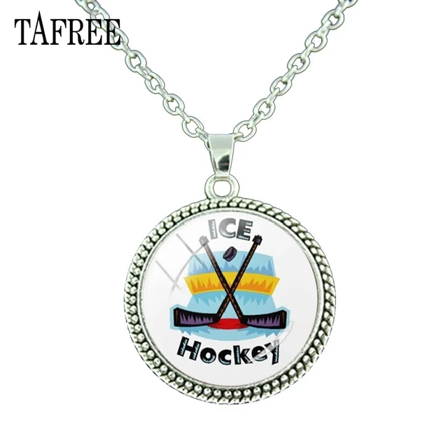 TAFREE Ice hockey competition pendant necklace fashion Games Sports Ice