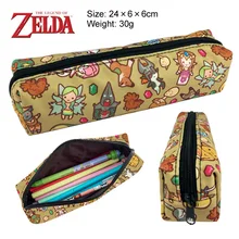 Ссылка Zelda аниме косметички молния школьный Карандаш Чехол флеш-накопитель сумка большой канцелярский подарок