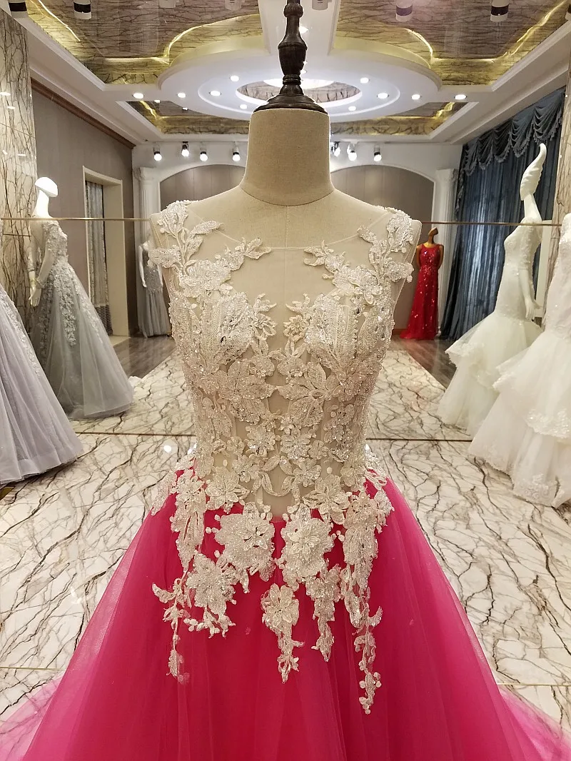 LS8 evening gown corset back beaded tulle A line sweetheart long evening dress on sale abendkleider lang real photos-in Evening Dresses from LS8 evening gown corset back beaded tulle A line sweetheart long evening dress on sale abendkleider lang real photos-in Evening Dresses from