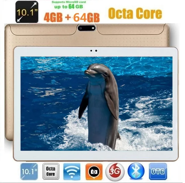 10 inch Android 7.0 Tablet PC Octa core 1280*800 4GB RAM 32GB ROM Dual SIM Card cameras IPS GPS 3G WCDMA phone call Tablets