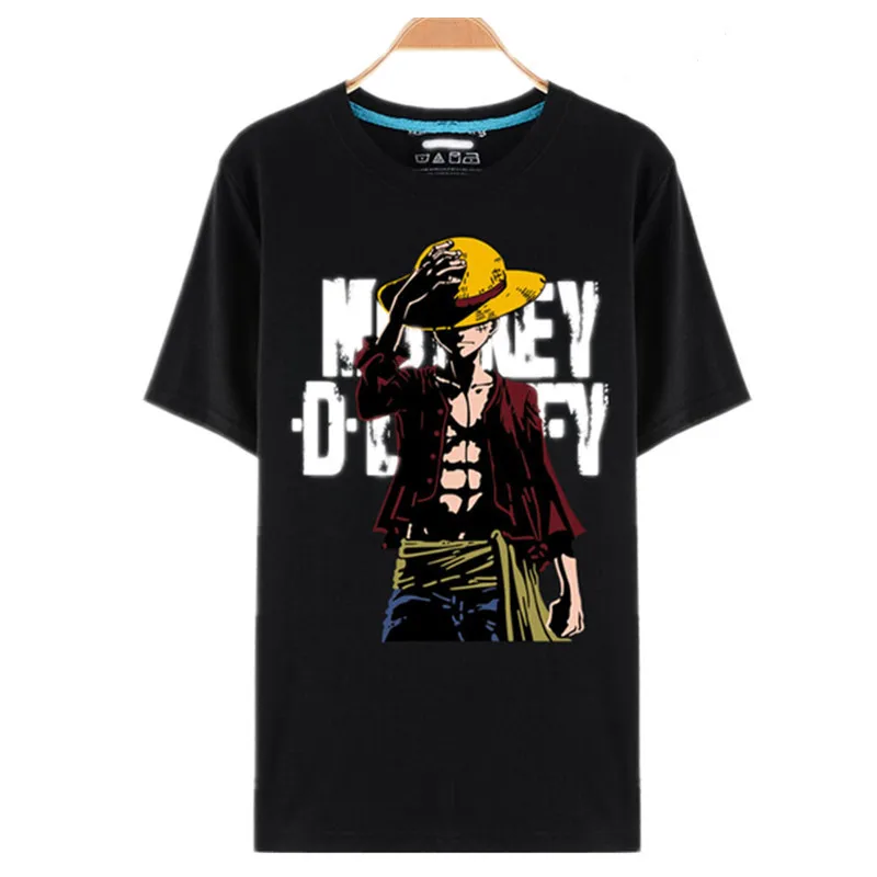 T Shirt Luffy Straw Hat Japanese Anime 