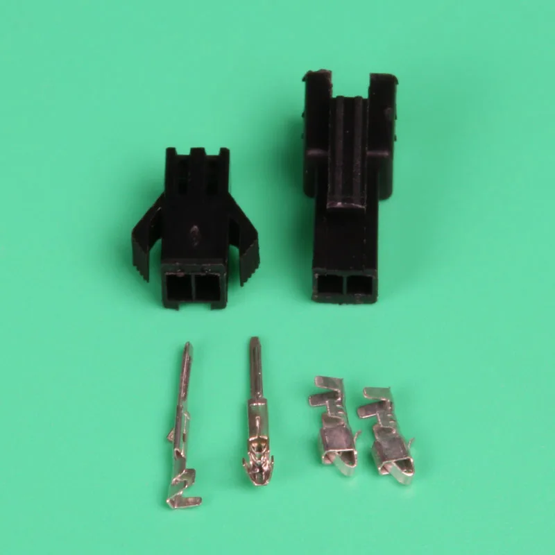 10 sets 2Pin way terminal electrical sm2 54mm 2p male and female wire connector 2 54mm