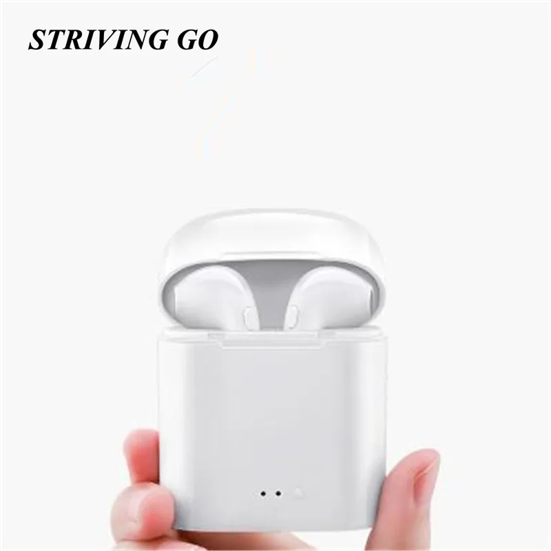 

i7s TWS Wireless Bluetooth Earphones In-Ear Music Earbuds Set Stereo Headset With Charging Box For Iphone Samsung Xiaomi
