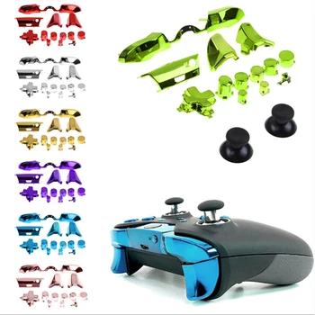 

1 set Full Button Sets Mod Replace Dpad ABXY Trigger Thumbstick Parts for Microsoft Xbox One Controller Chrome Solid