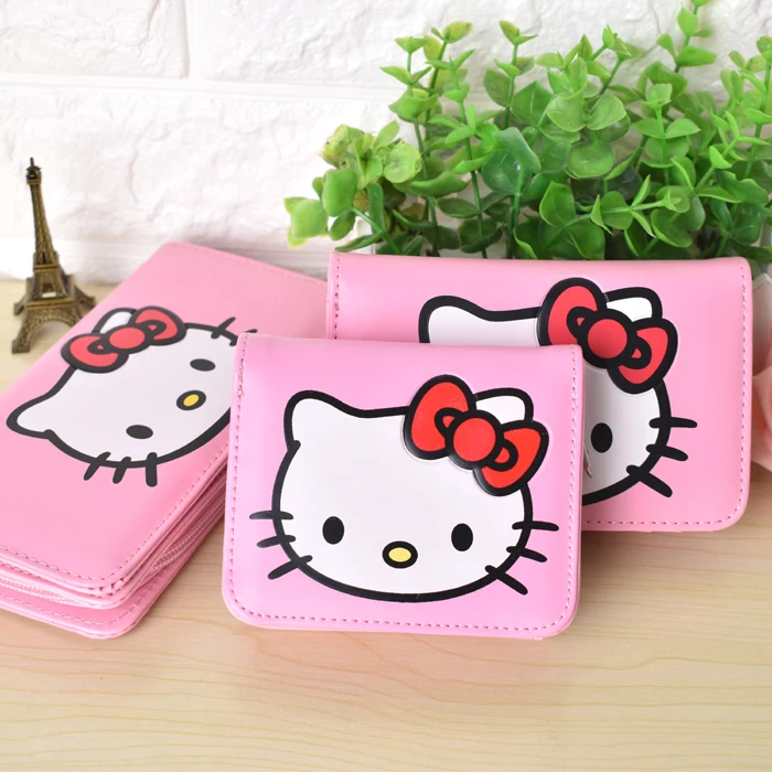 Милый мультяшный Hello бумажник "Котёнок" hellokitty кошелек женские кожаные кошельки для девочек клатч кошелек Детский кошелек держатель для карт