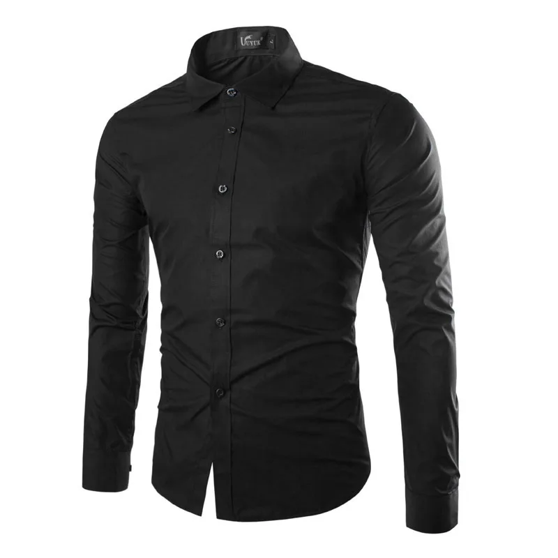 

2018 New hot sale Men Shirt Long Sleeves Solid color Mens Dress Shirts Camisa Masculina Autumn Brand Casual Male Shirt Tops