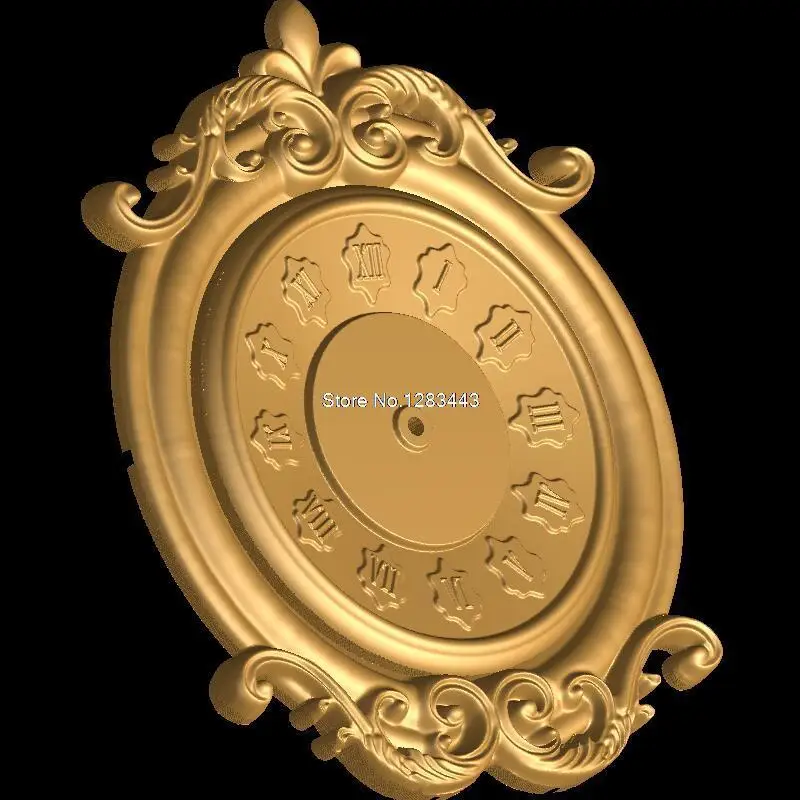 

3D model relief figure STL format 3d model relief for cnc in STL file format Clock_6