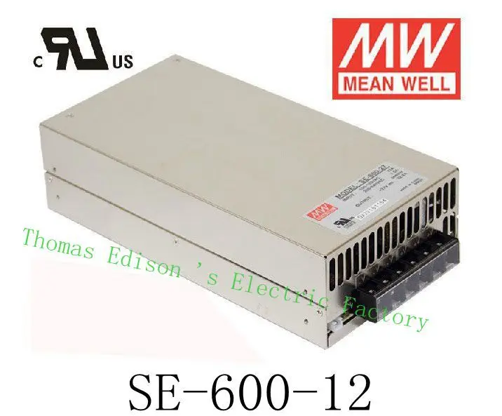 Original MEAN WELL 600W 12V 50A power supply unit ac to dc power supply