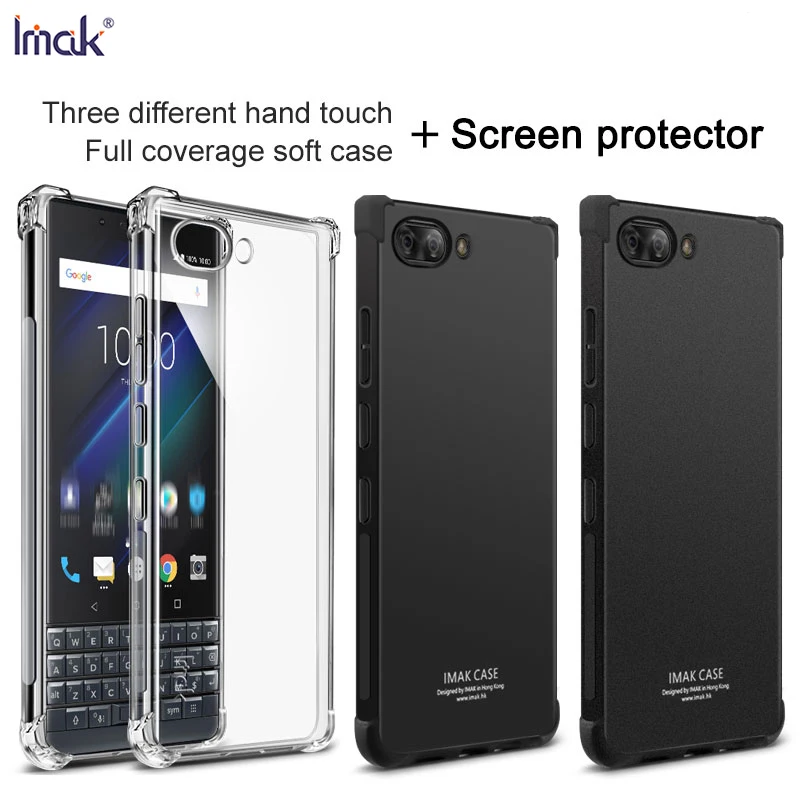 

For BlackBerry KEY2 LE Case IMAK Fitted Case Anti-dropping airbag protection Cover For BlackBerry KEY2 LE Soft TPU Case