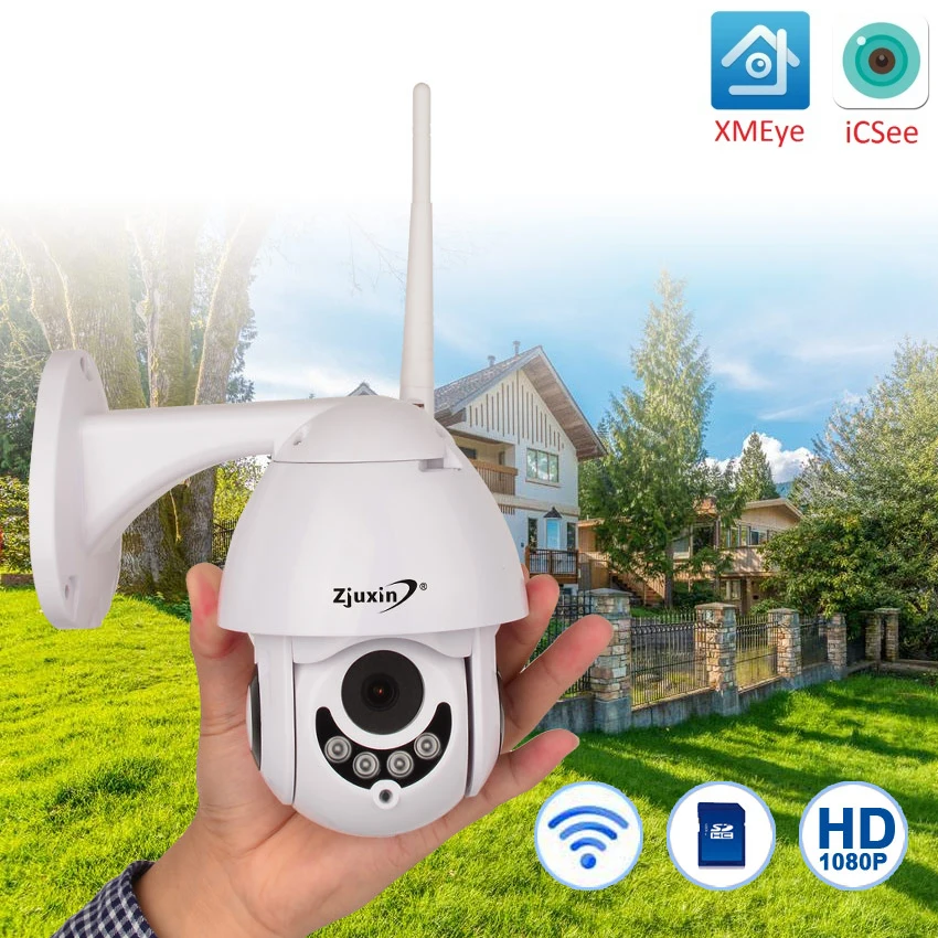 

1080P Wireless WiFi IP Camera Onvif 360 2MP PTZ Surveillance Network Dome Outdoor IP66 CCTV camara de vigilancia cam ip exterior