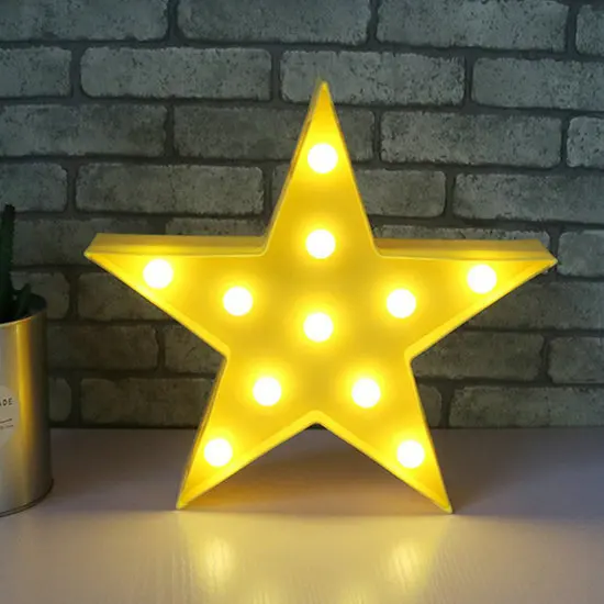 Милый облачный Звездный лунный светодиодный 3D ночник, милый детский Настольный светильник для маленьких детей, декоративная лампа для спальни, внутреннее освещение - Испускаемый цвет: Yellow Star