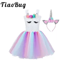 Платье с цветочным узором для девочек; элегантное Детское Платье До Колена без рукавов для первого причастия; вечерние костюмы принцессы; платье на Хэллоуин