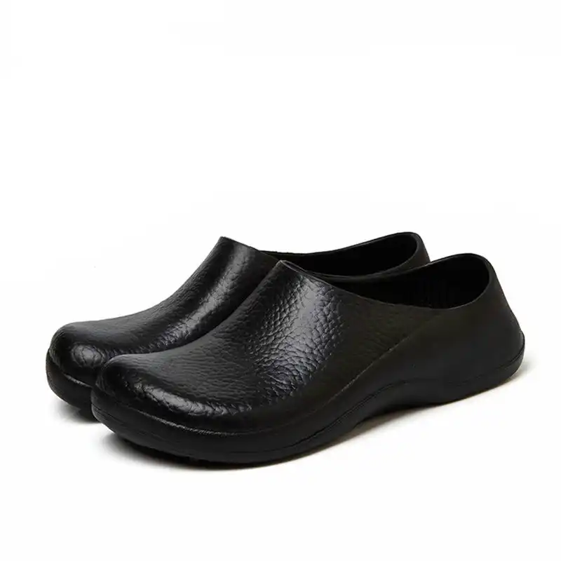 Hot Sales Oil Proof Chef Shoes For Men Black Sandals Kitchen Restaurant Work Shoes Super Non Slip Closed Toe Safety Shoes Clogs Slippers Aliexpress
