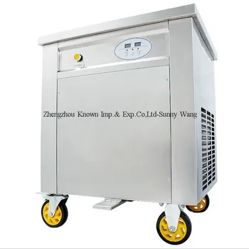 

Ice Fry machine Roll Ice cream machine Intelligent temperature control 45cm round pan fried ice maker