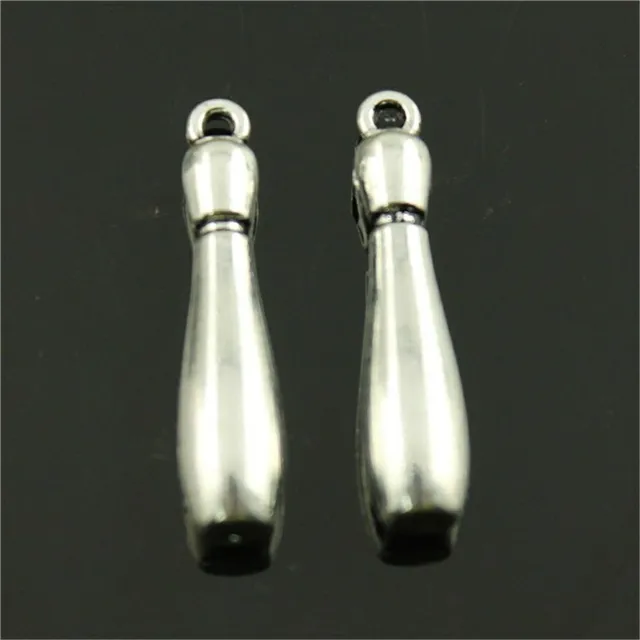 Best Offers Bowling Bottle Charms Pendant DIY Jewelry Findings Antique Silver Tone 32x7mm 4pcs/lot Best Offers Bowling Bottle Charms Pendant DIY Jewelry Findings Antique Silver Tone 32x7mm 4pcs/lot