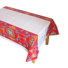Disposable Plastic Table Cloth Eid al-Fitr Ramadan Table Cover Tablecloth Waterproof For Moslem IslamismDecoration 180*108cm