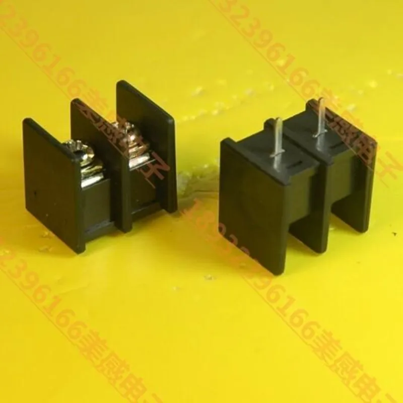 Free shipping 10pcs 9.5mm 2Pin PCB Screw Binding Post Terminal Block