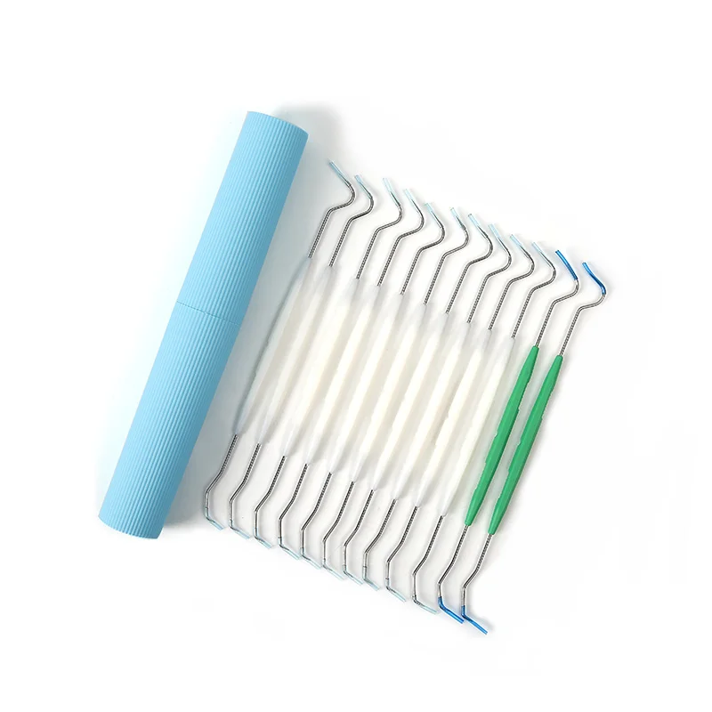 Buy Stainless steel teeth hook double metal toothpick to tartar clear teeth