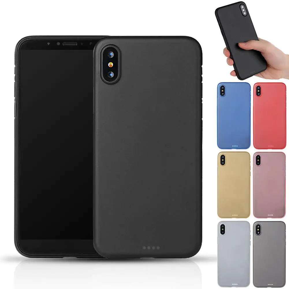 

For iphone X Case Full Body Frosted Hard PC Case Cover For iphoneX 360 Degree Protection Phone Cases with Tempered Glass