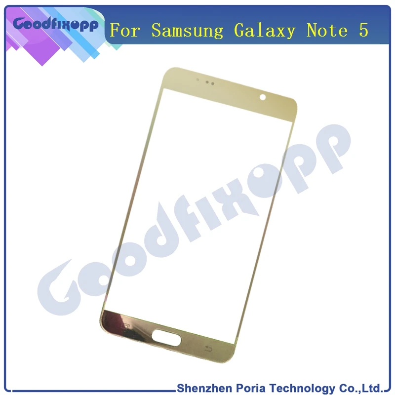 SM0028  For Samsung Galaxy Note 5 High Quality Outer Front Screen Glass Panel Lens Glass Lens Replacement With Free Shipping (9)