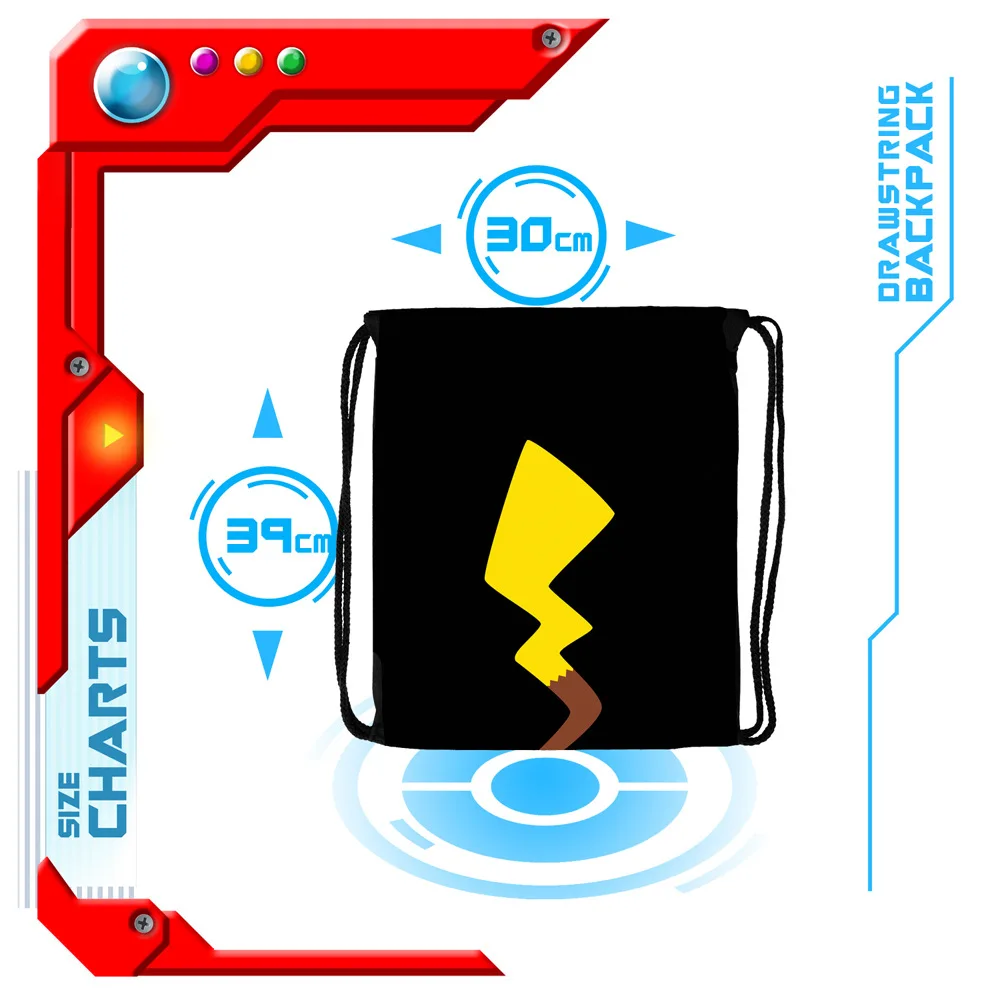 Крутая 1 шт. эльф серия звездное небо инопланетянин ничья струнная Сумка дорожная на шнурке карманная сумка с покемонами рюкзак на шнурке Пикачу школьная сумка