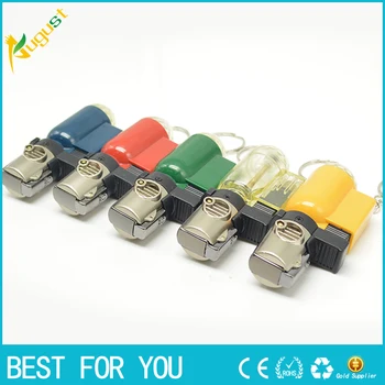 

500pcs/lot Rechargeable Cigarette Cigar lighter metal jet butane micro torch butane lighter for boy