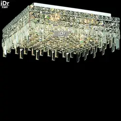 Роскошный отель лобби золото Потолочные светильники Светильник спальни Кристалл лампы хром минималистский лампы 50 см Ш x 20 см h