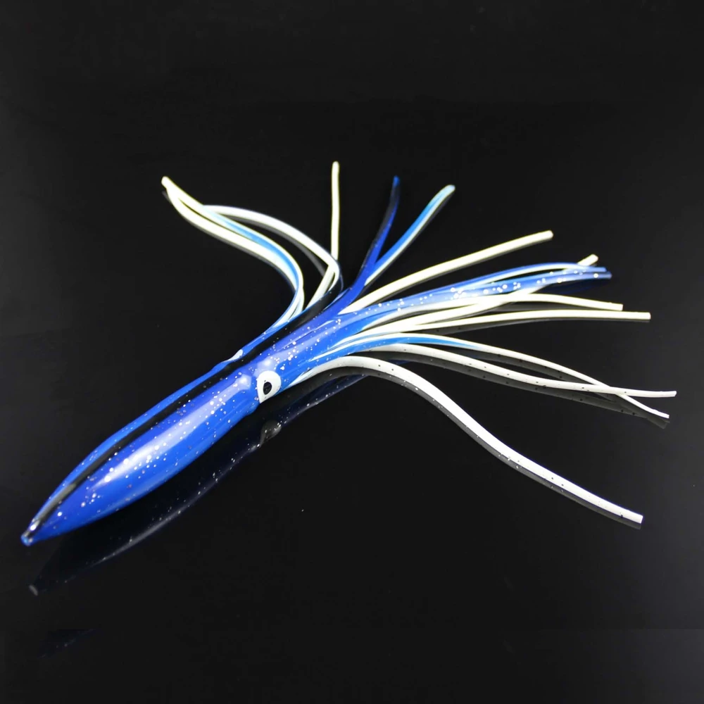 SPINPOLER 11.8inch30cm 42g Fishing Octopus Skirt Squid Skirt Lure Jig Octopus Trolling Saltwater Bait Squid Lures  (2)