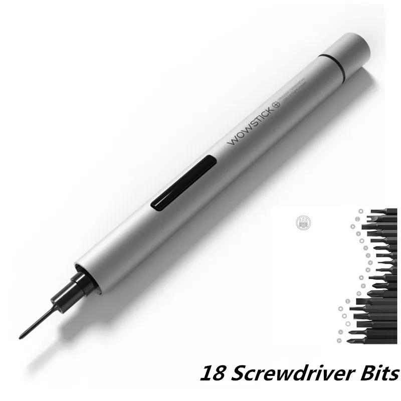 

Wowstick 1p Pro Mini Electric Screw Driver Cordless Power Screwdriver for Phone Camera RC Toys with 18 Screw Bits